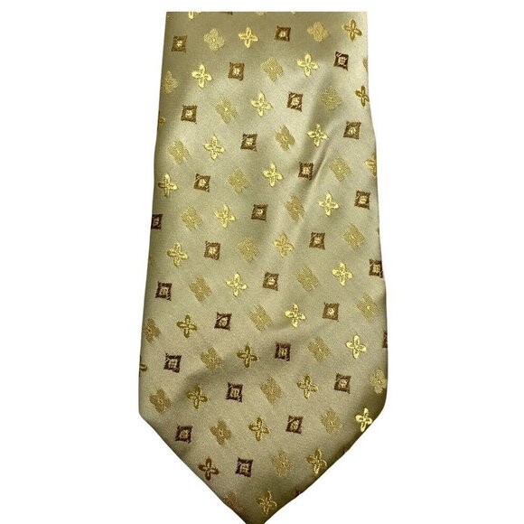 TED LAPIDUS PARIS Mens Necktie Luxury Silk Tie Pale Yellow Gold - Picture 2 of 7